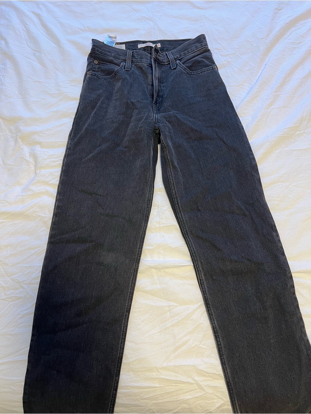 Levi's Women's Straight Jeans in Dark Black Denim